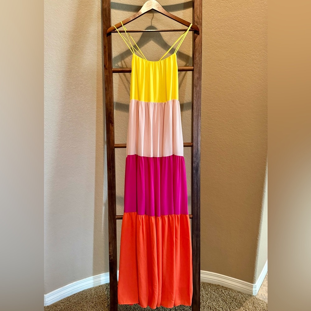 Express #NWT summer maxi dress.  Beautiful vibrant colors.